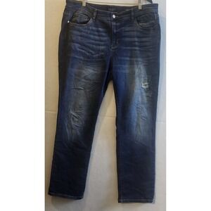 Judy Blue,Jeans. Women's Straight Fit, Blue , Stretch Denim, Size 20W